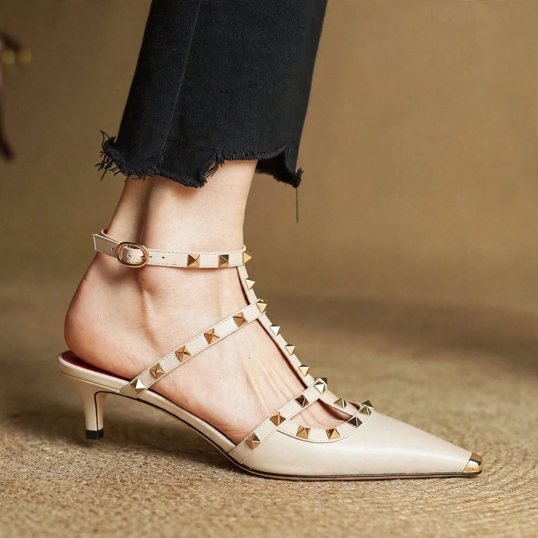 Zinnia Leather Heels