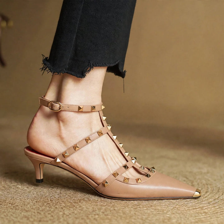 Zinnia Leather Heels