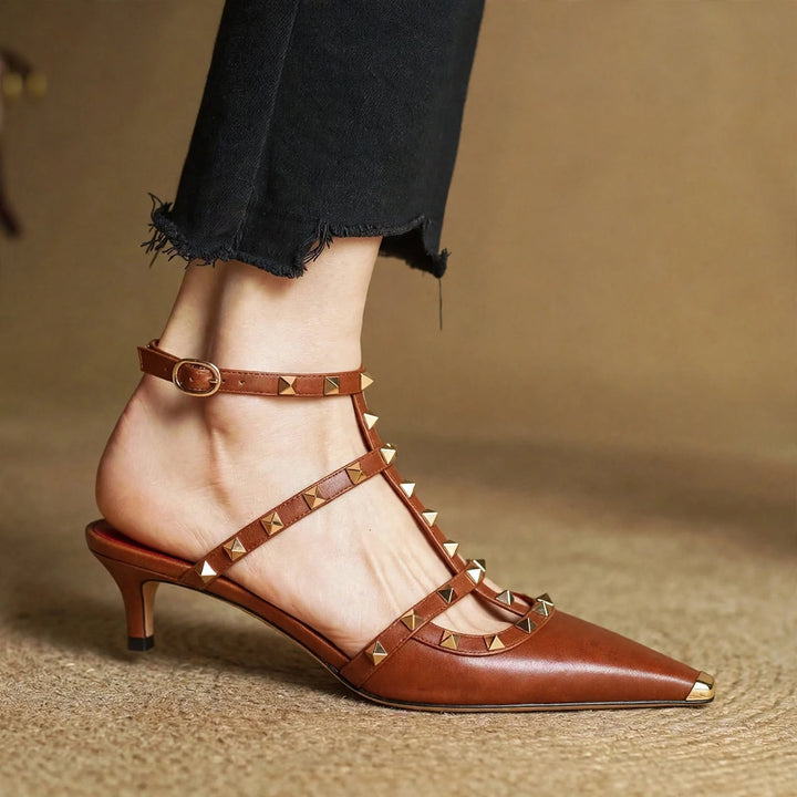 Zinnia Leather Heels