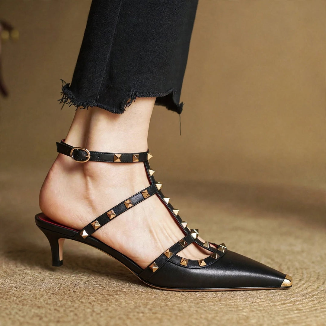Zinnia Leather Heels