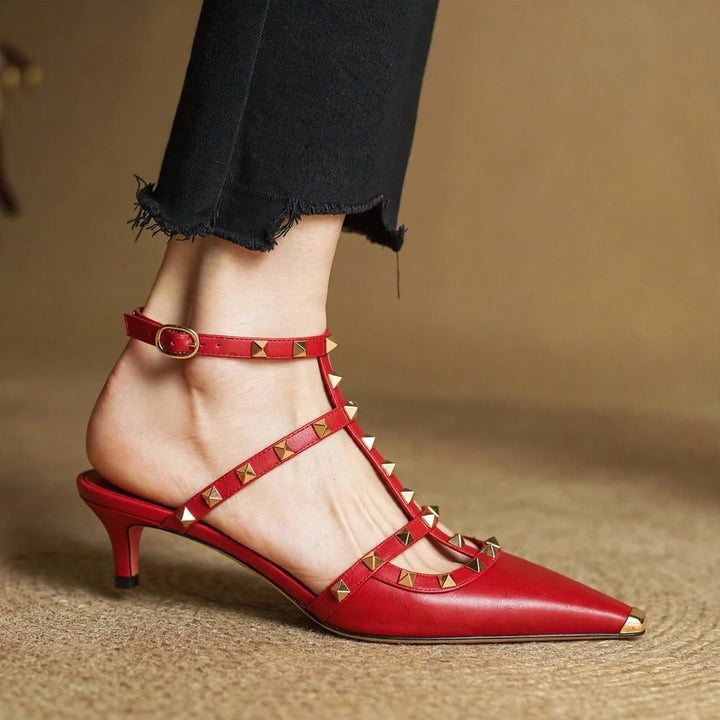 Zinnia Leather Heels