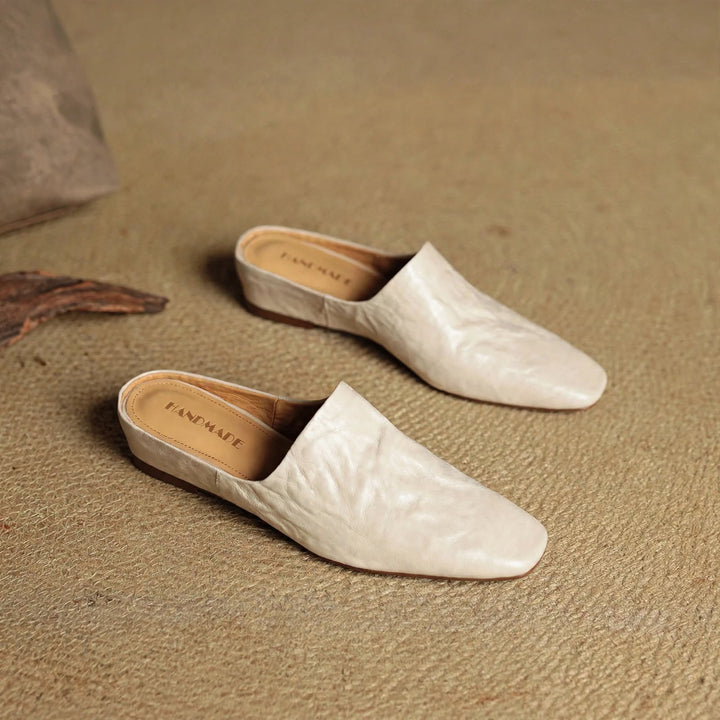 Mila Genuine Leather Mules