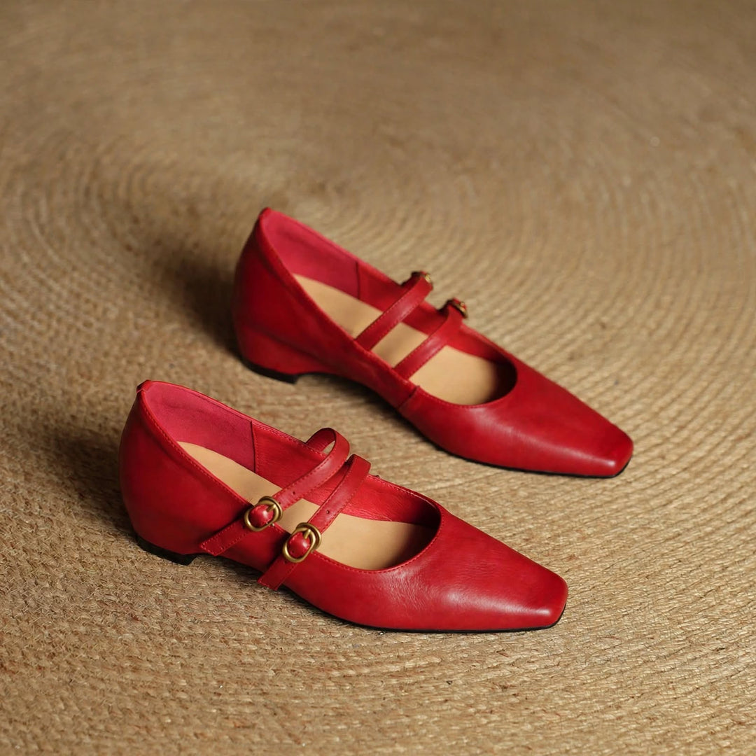 Lyra Genuine Leather Heels