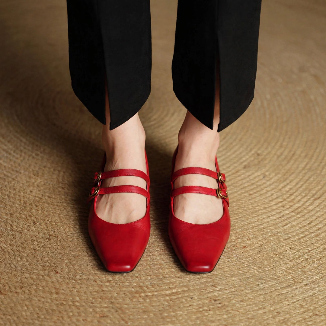 Lyra Genuine Leather Heels