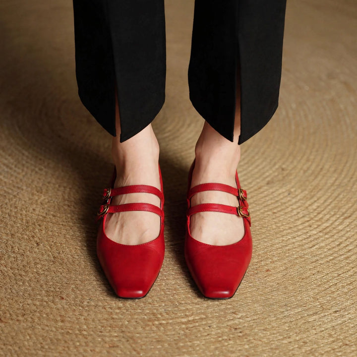 Lyra Genuine Leather Heels