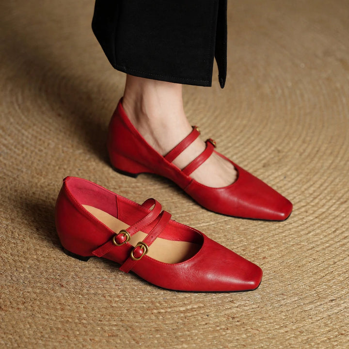 Lyra Genuine Leather Heels