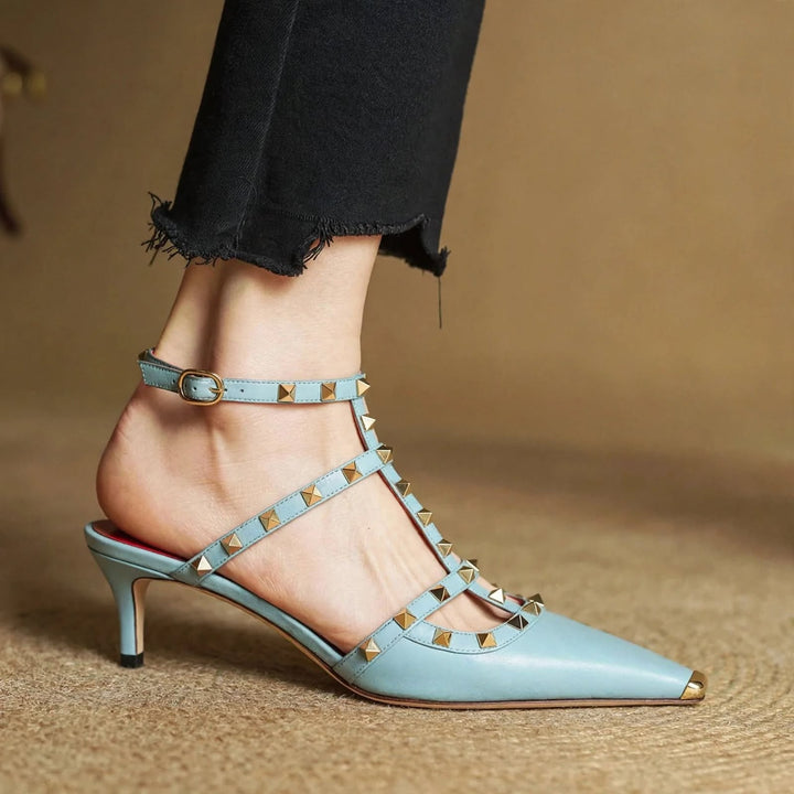 Zinnia Leather Heels