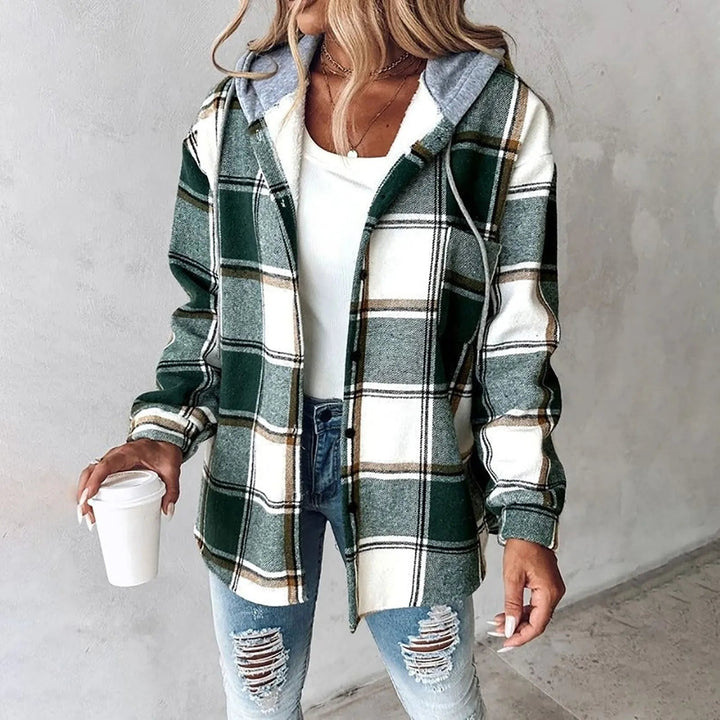 Clara Plaid Hooded Shacket