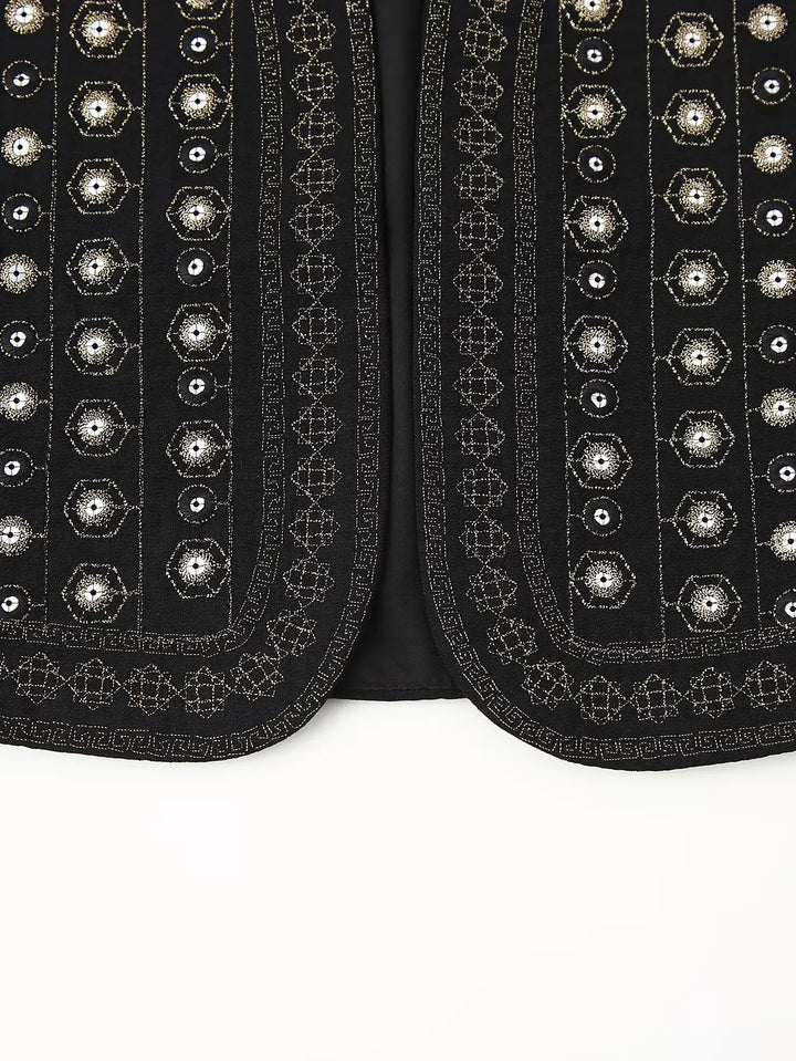 Jane Mirror Embroidered Boho Vest