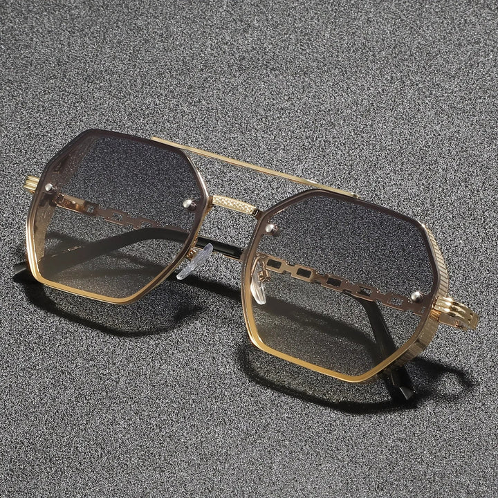 Marcello Hexagonal Metal Sunglasses