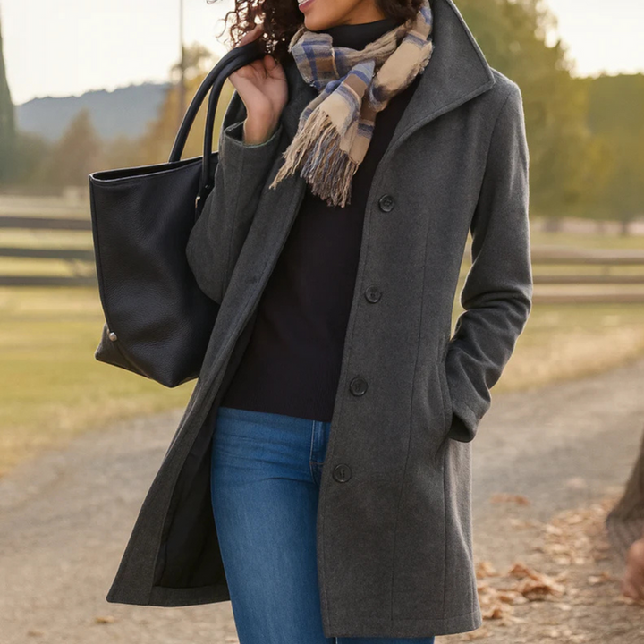 Zoe Single-Breasted Coat