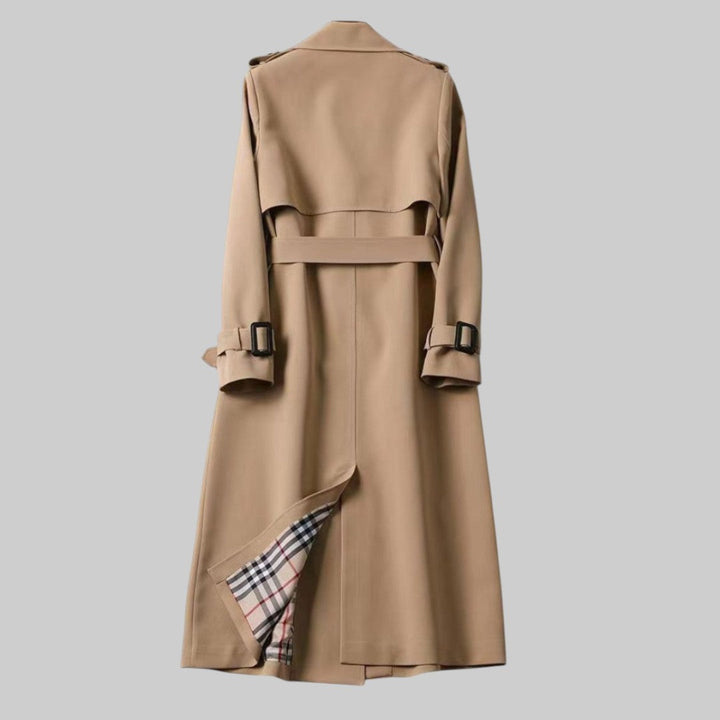 Hana Double-Breasted Belted Trench Coat
