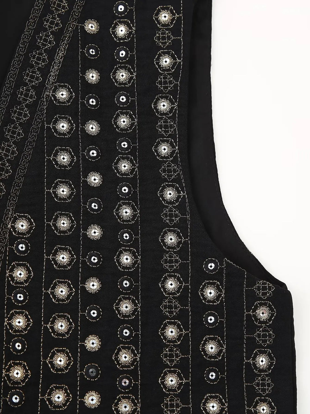 Jane Mirror Embroidered Boho Vest