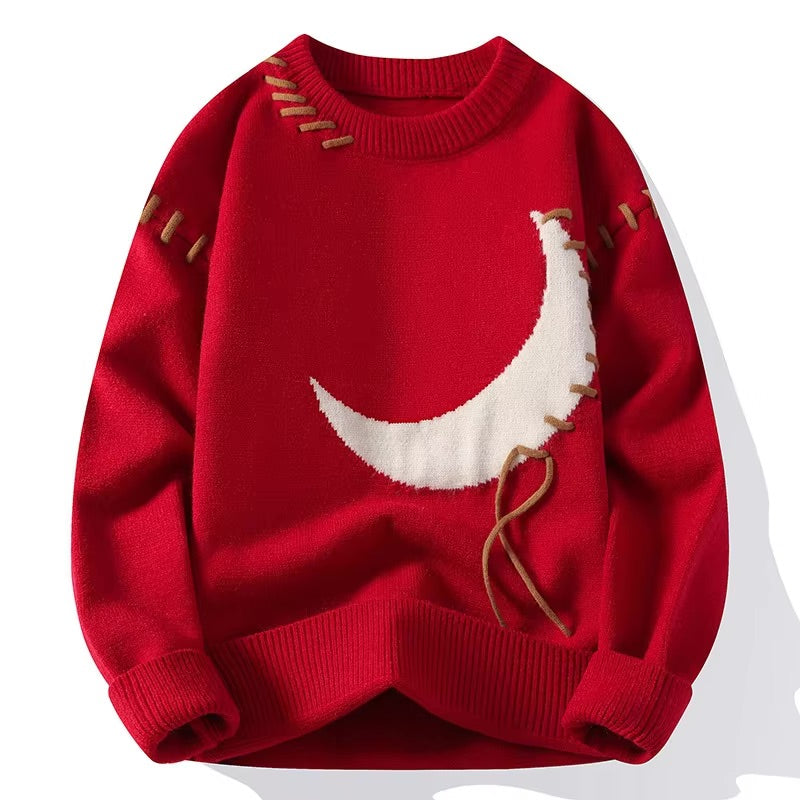 Reno Moon Graphic Crewneck Sweater