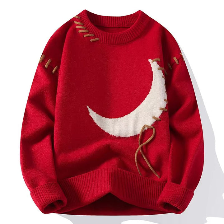 Reno Moon Graphic Crewneck Sweater