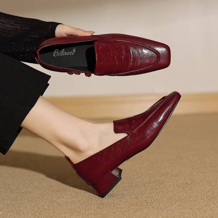 Sylvie Genuine Leather Heels
