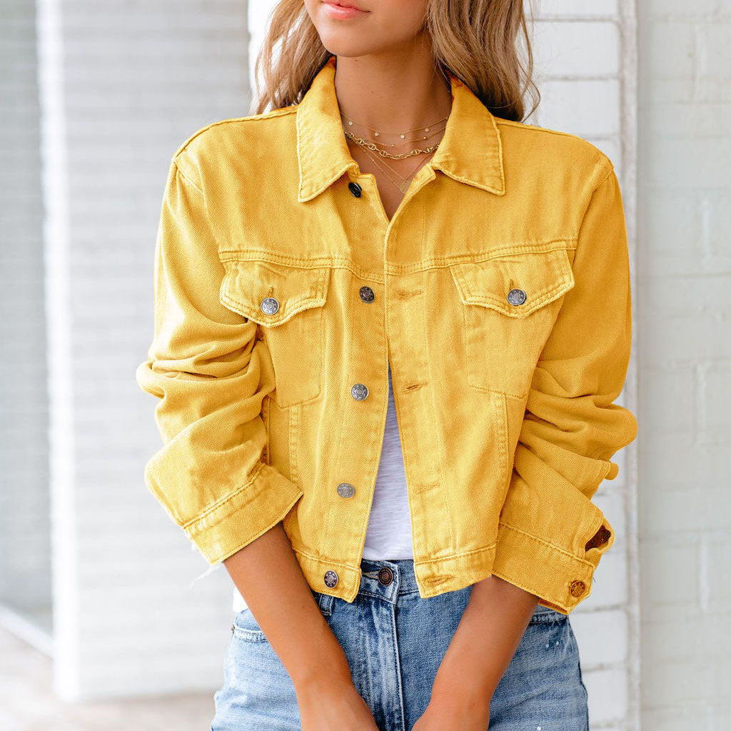 Gwen Cropped Denim Jacket