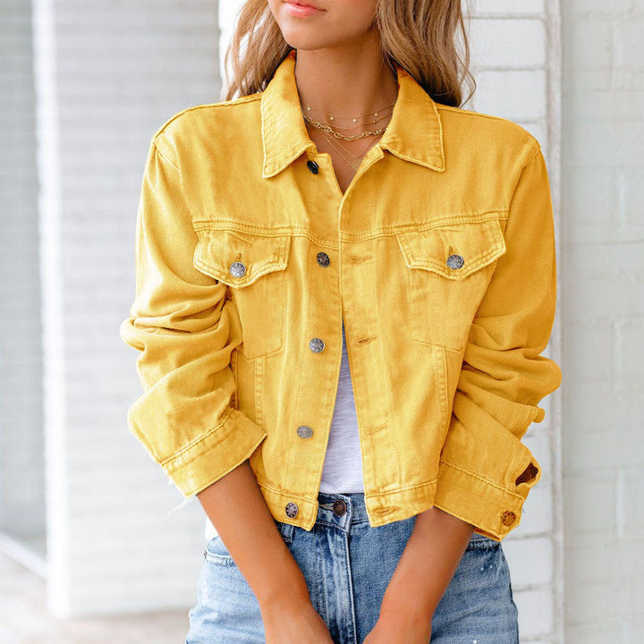 Gwen Cropped Denim Jacket