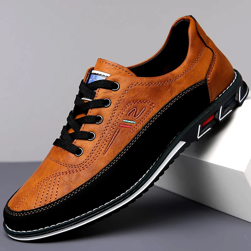 Dreno Textured Leather Shoes