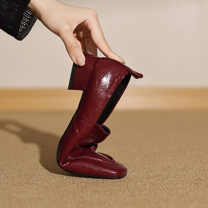 Sylvie Genuine Leather Heels