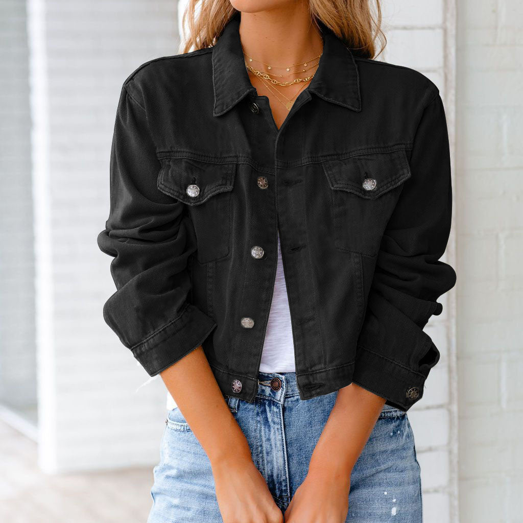 Gwen Cropped Denim Jacket