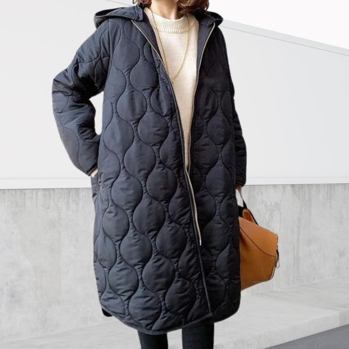 Nina Quilted Hooded Long Parka
