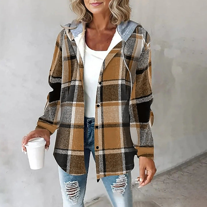 Clara Plaid Hooded Shacket