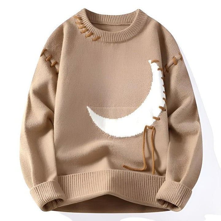 Reno Moon Graphic Crewneck Sweater