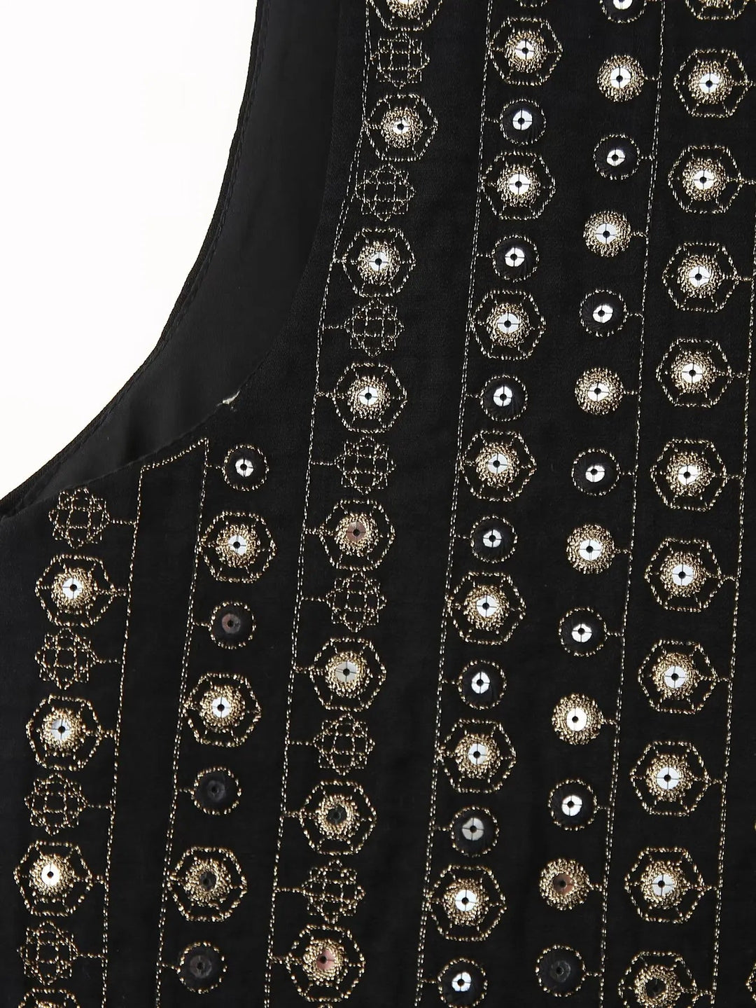 Jane Mirror Embroidered Boho Vest