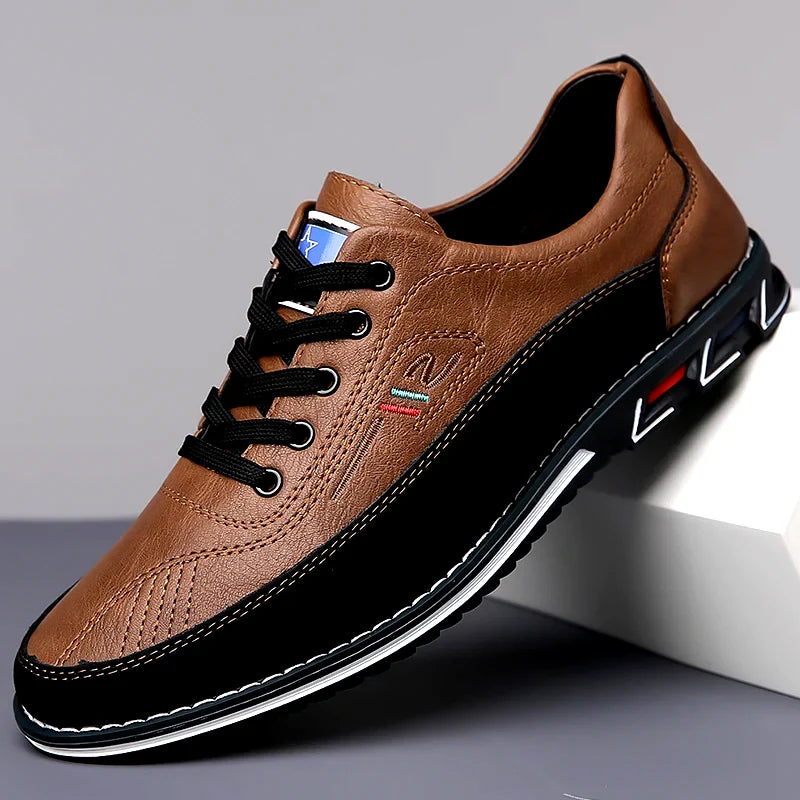 Dreno Textured Leather Shoes