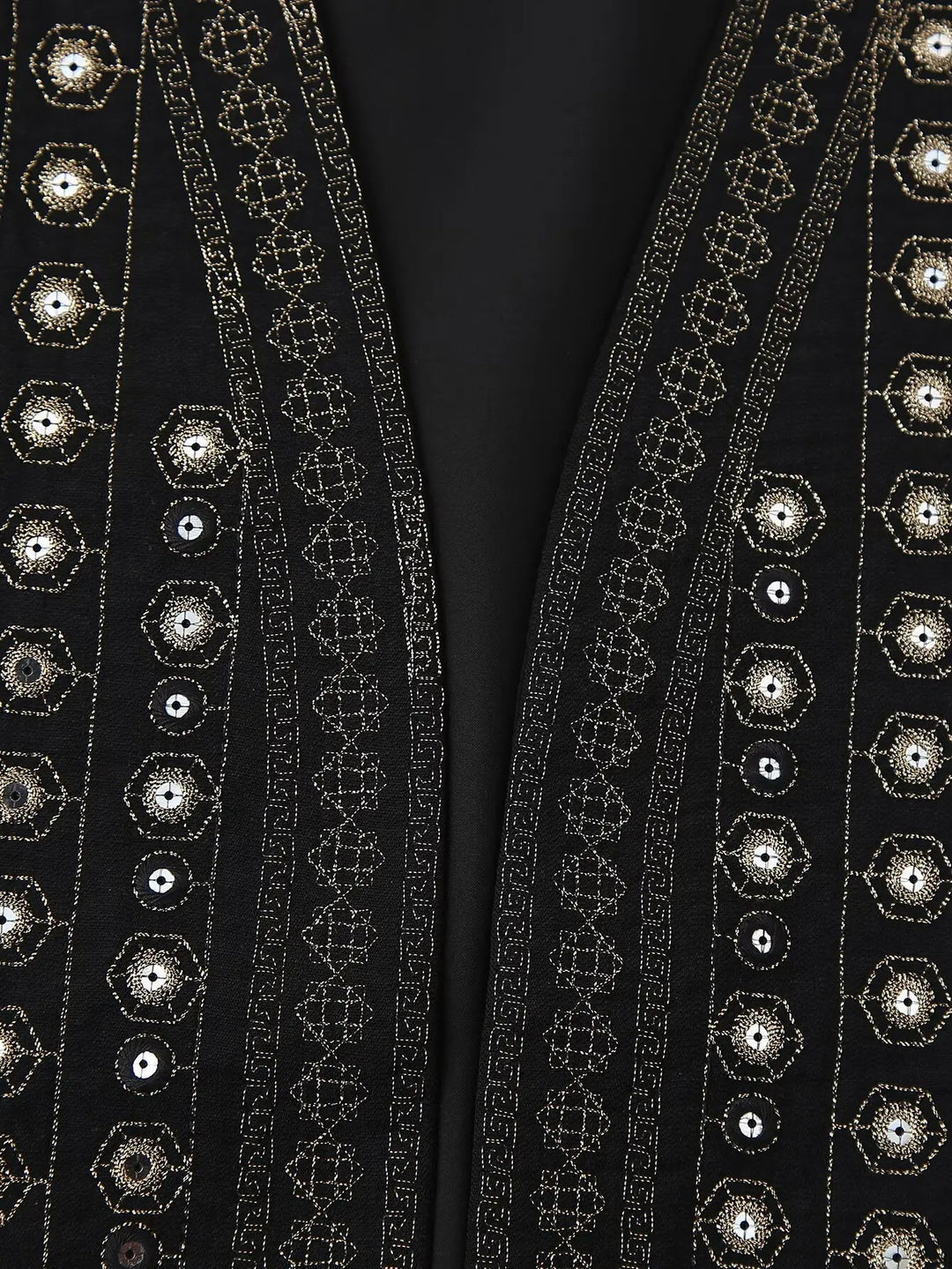 Jane Mirror Embroidered Boho Vest