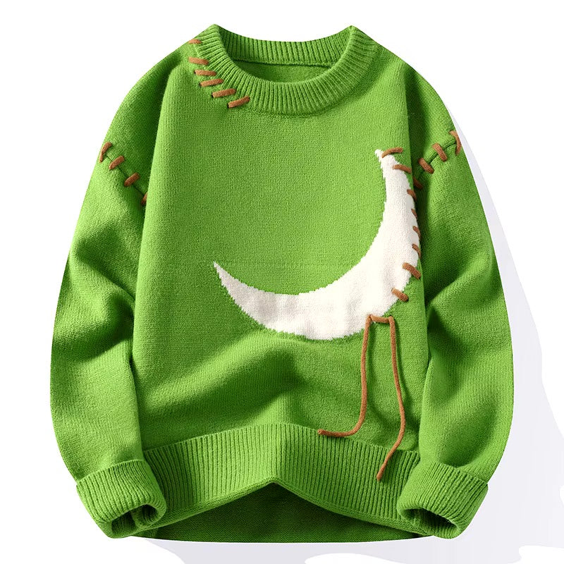 Reno Moon Graphic Crewneck Sweater
