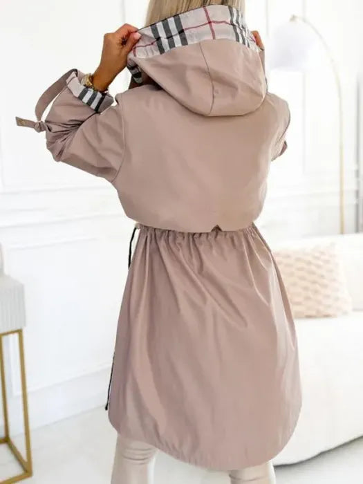 Ruby Waterproof Zip-Up Hooded Coat