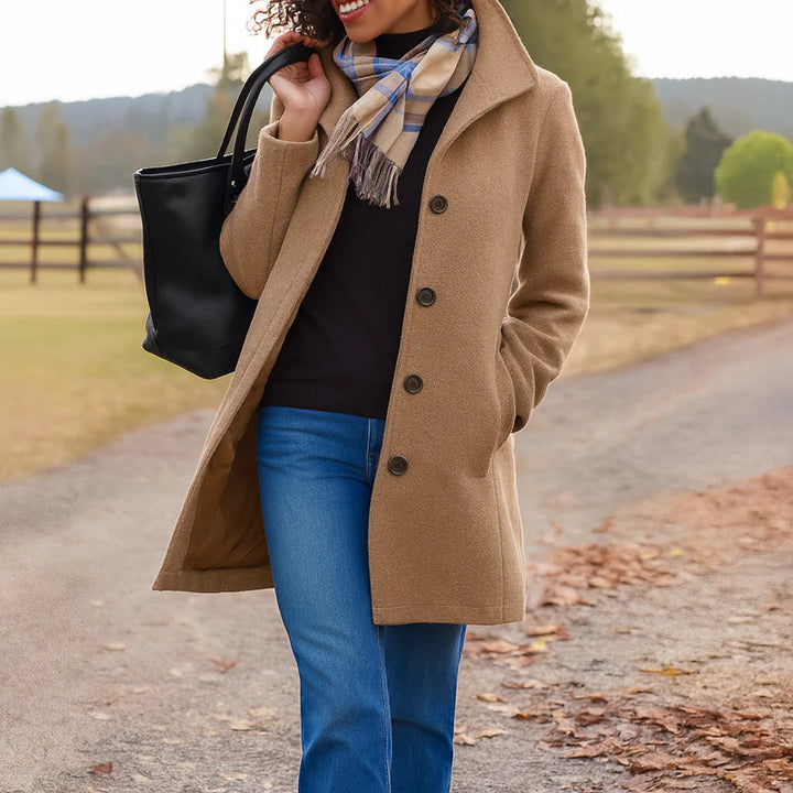 Zoe Single-Breasted Coat