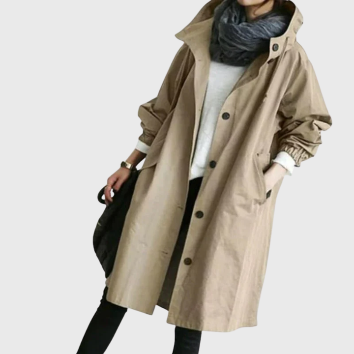 Holly Waterproof Hooded Trench Coat