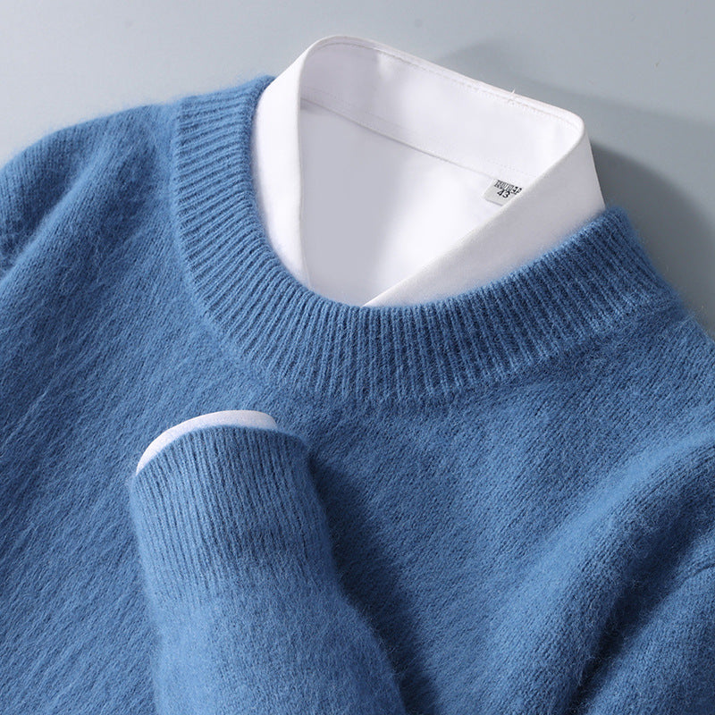 Cole Cashmere-Wool Crewneck Sweater