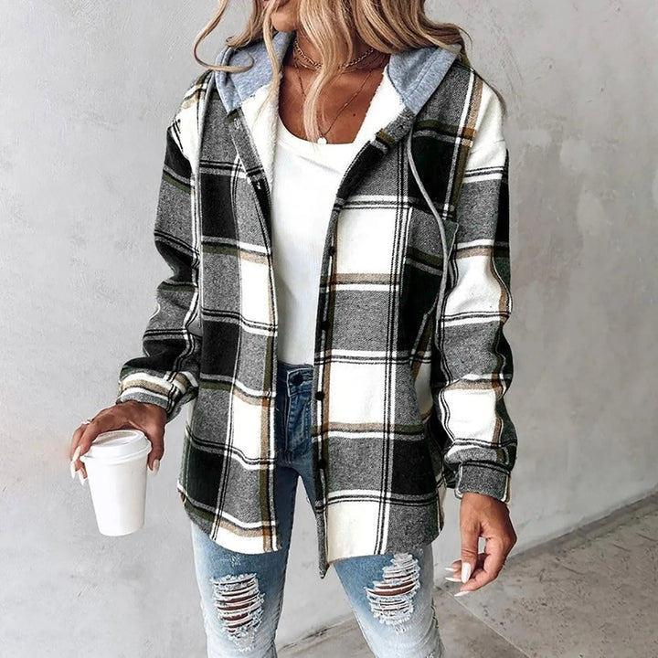 Clara Plaid Hooded Shacket