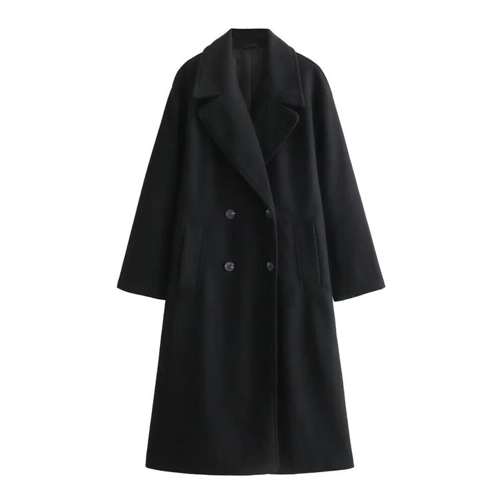 Josie Double-Breasted Long Coat
