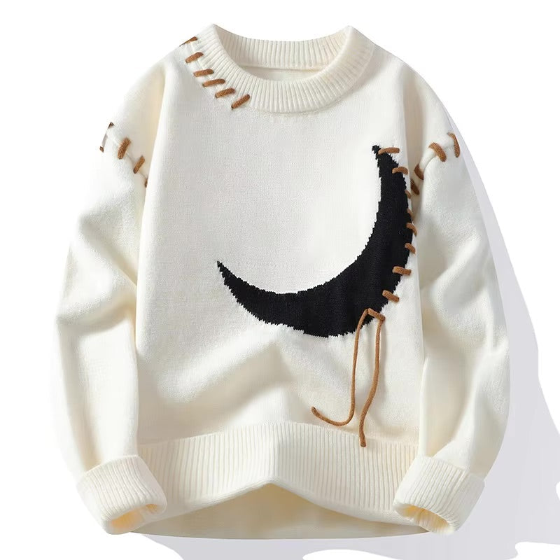 Reno Moon Graphic Crewneck Sweater