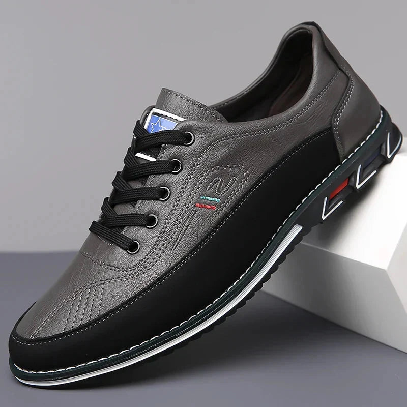 Dreno Textured Leather Shoes