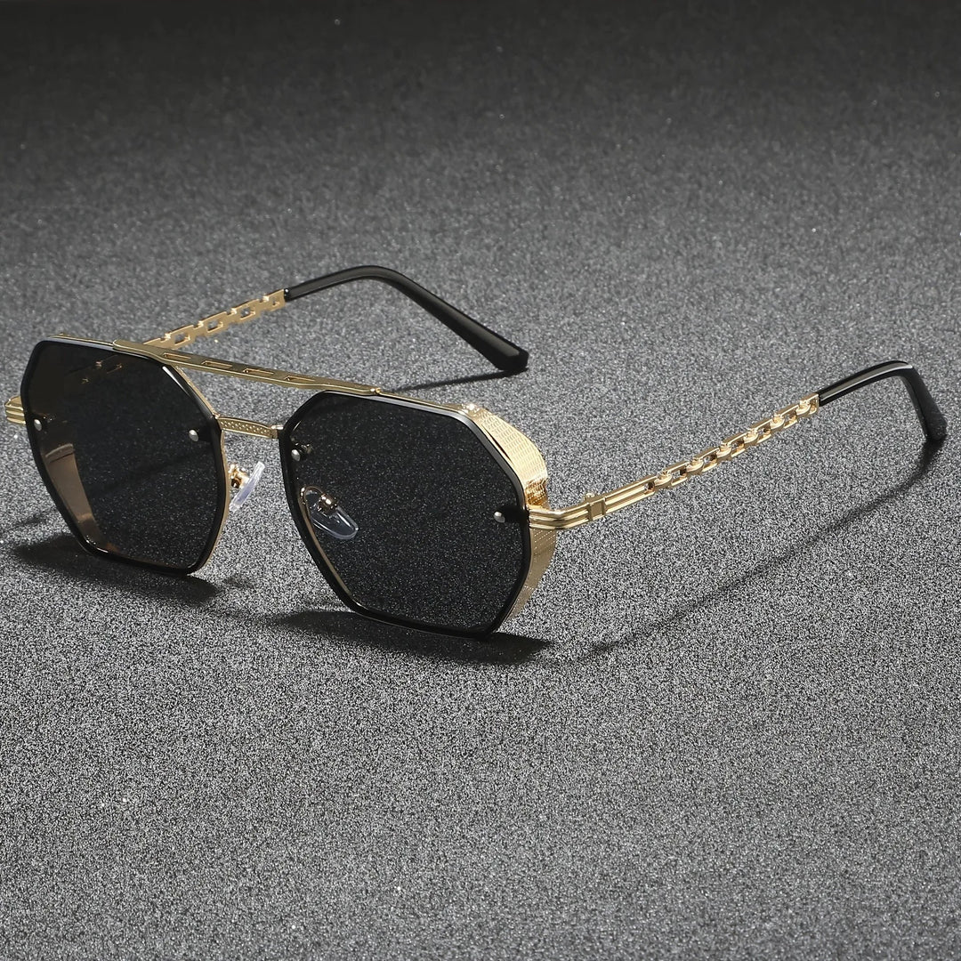 Marcello Hexagonal Metal Sunglasses