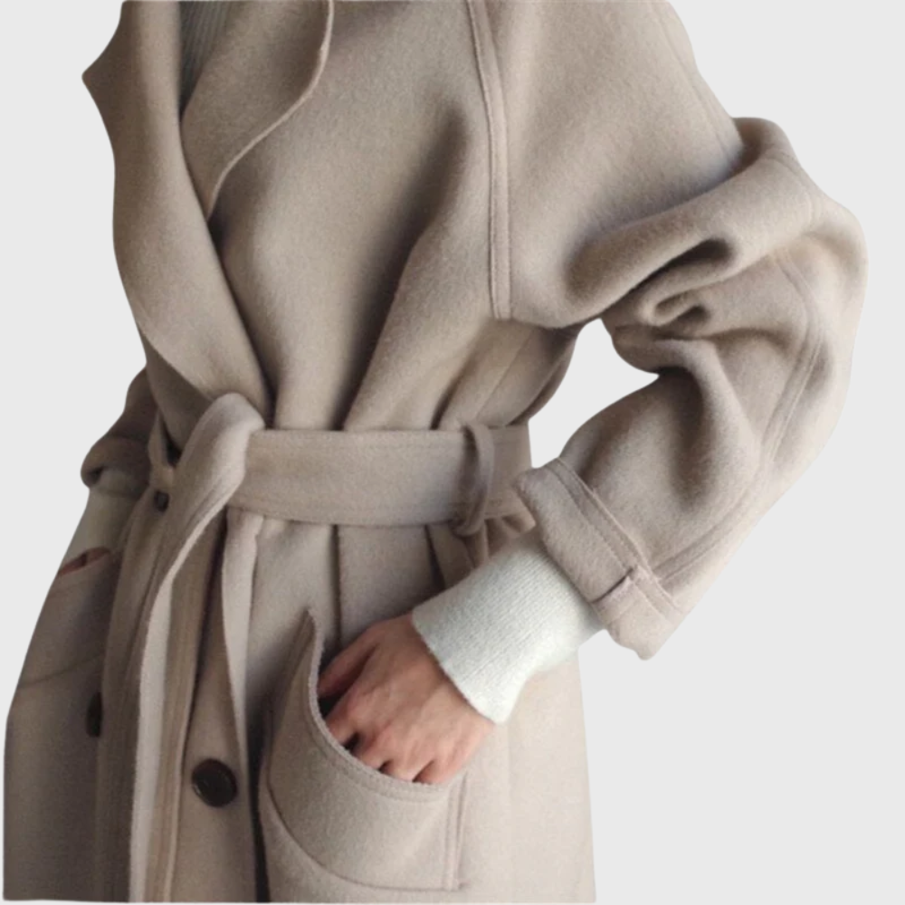 Ines Double-Button Longline Overcoat