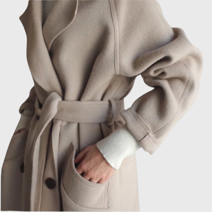 Ines Double-Button Longline Overcoat