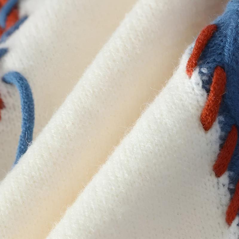 Ryker Patchwork Crewneck Knit Sweater