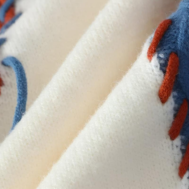 Ryker Patchwork Crewneck Knit Sweater