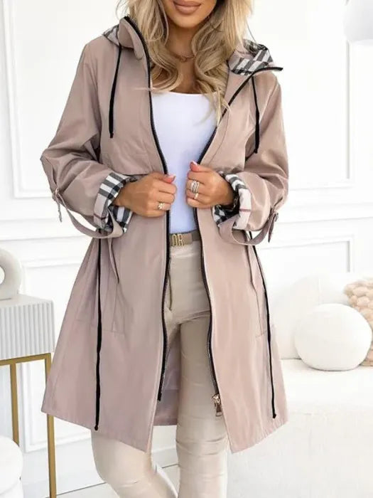 Ruby Waterproof Zip-Up Hooded Coat