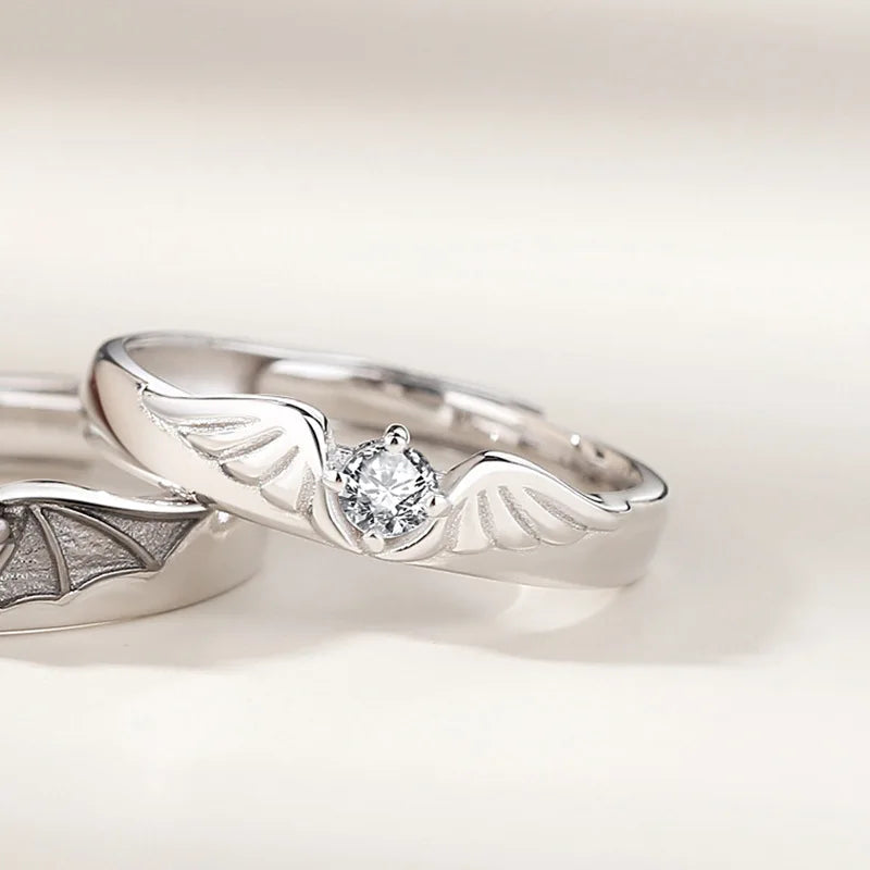 Celestial Adjustable Crystal Ring Set