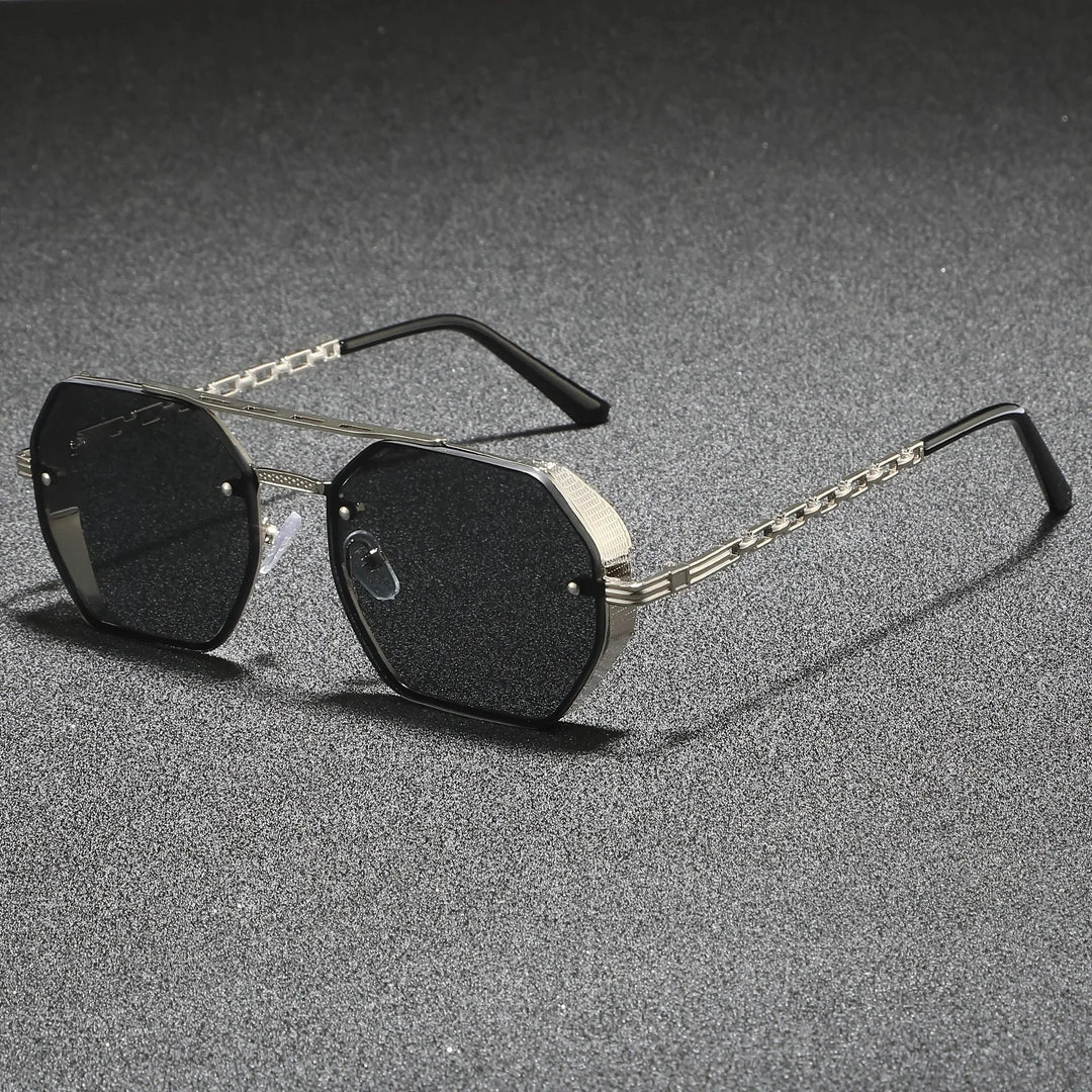 Marcello Hexagonal Metal Sunglasses
