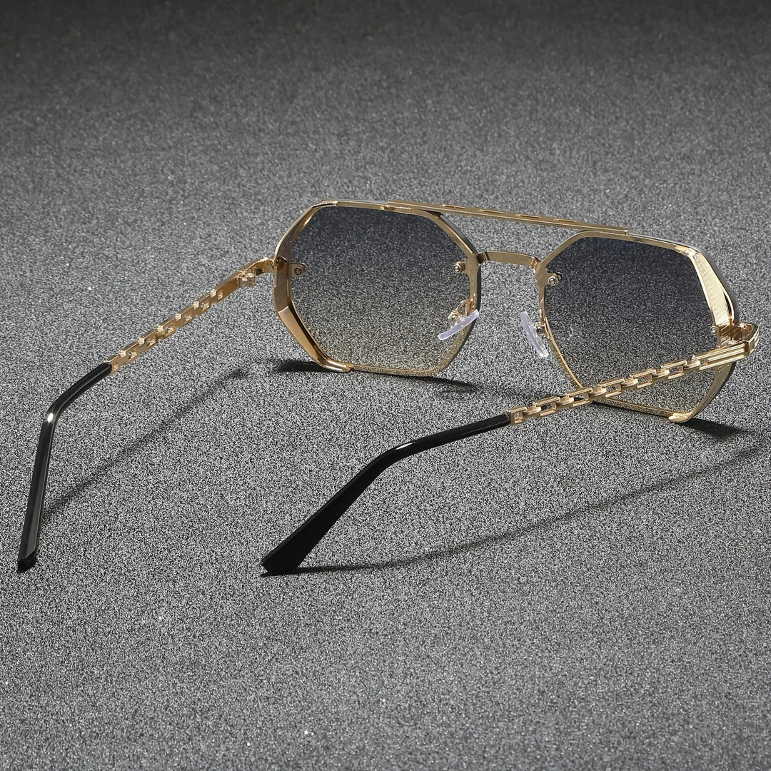 Marcello Hexagonal Metal Sunglasses