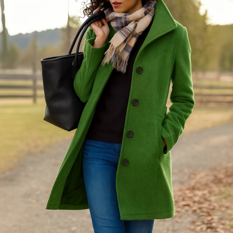 Zoe Single-Breasted Coat